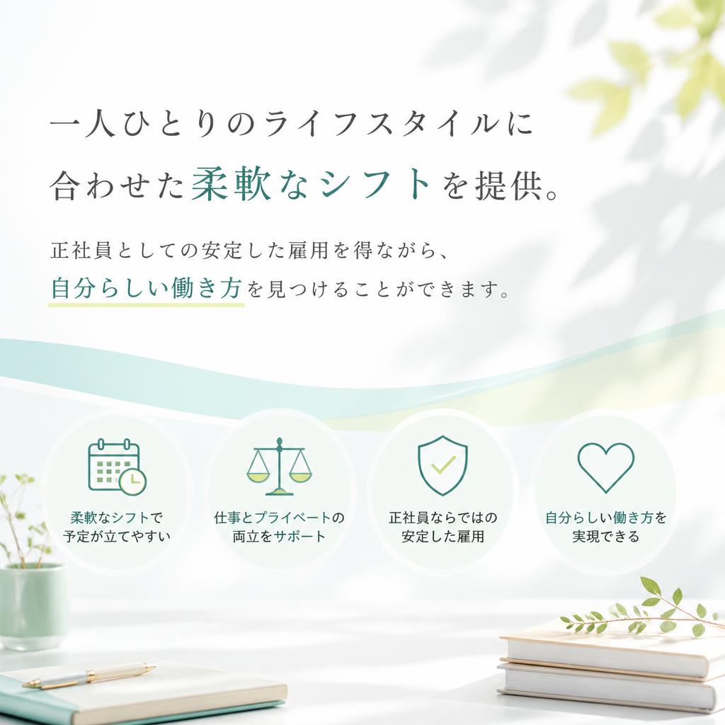 柔軟なシフト制度